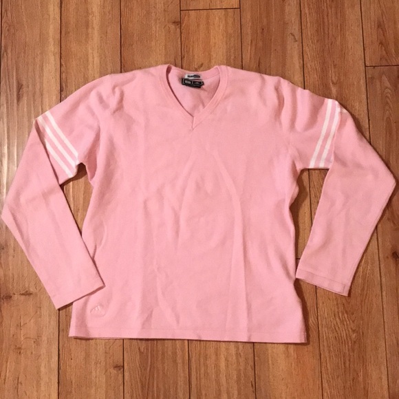 adidas Sweaters - 90’s Adidas VNeck Sweater Pink